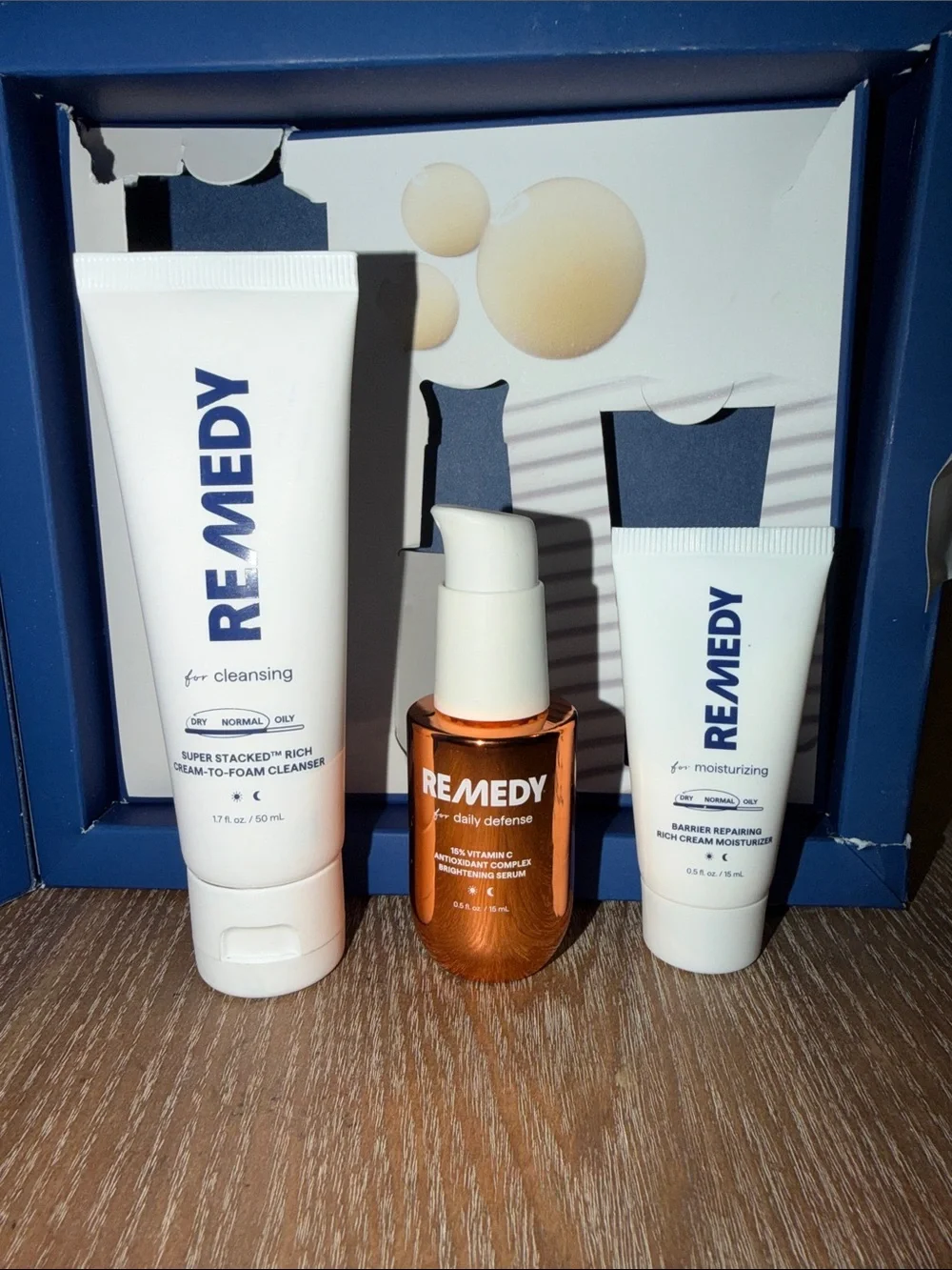 REMEDY Derm Brightening Protocol Skincare Set, NIB